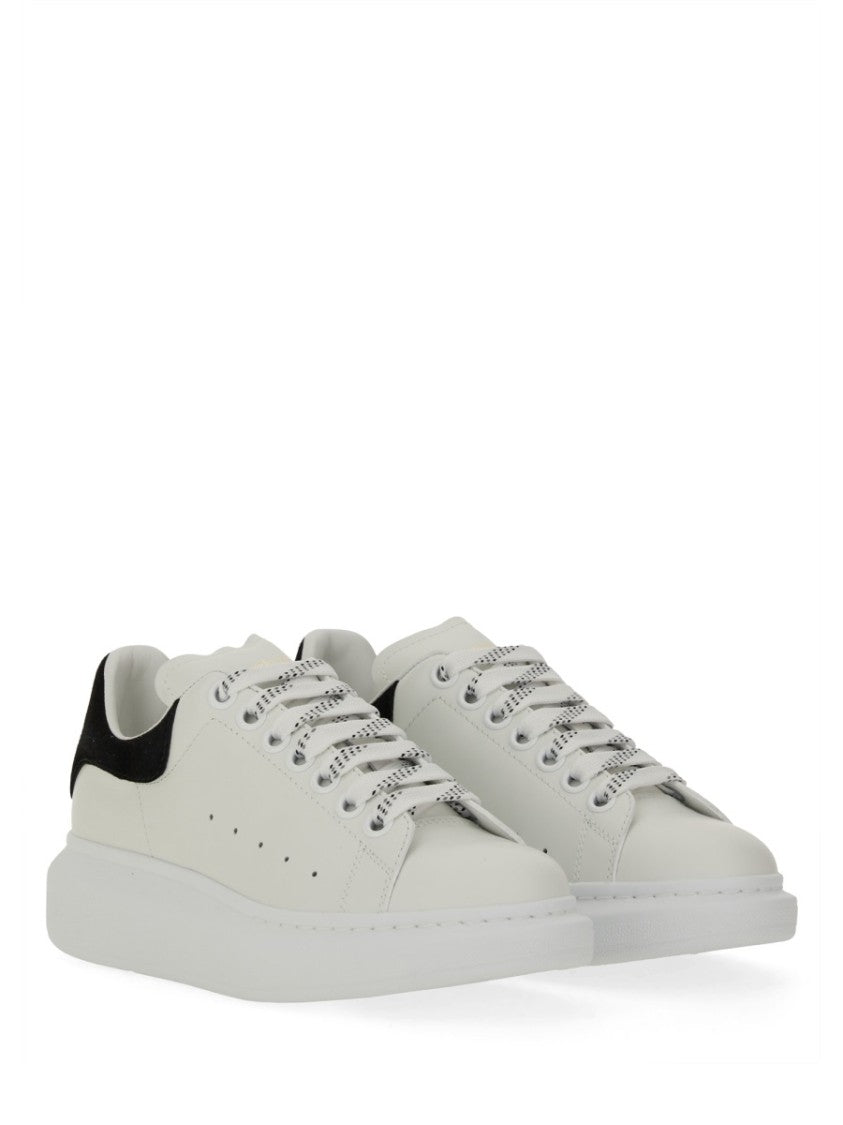 Alexander Mcqueen Oversized Calf Leather Suede Sneakers