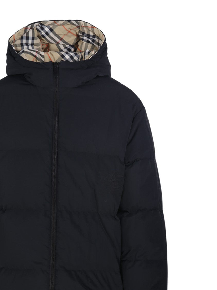 Burberry Quilted Jacket With Distinctive Plaid Pattern