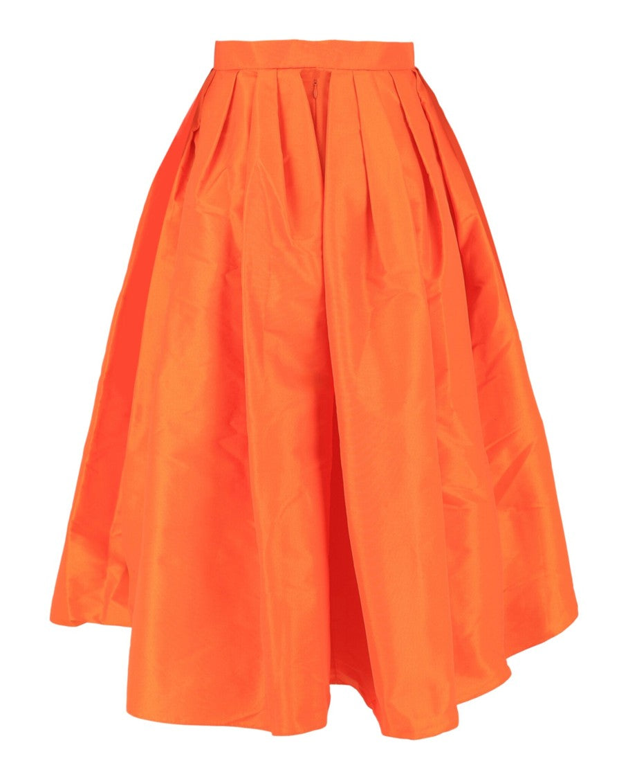 Alexander Mcqueen Pleated Midi Skirt