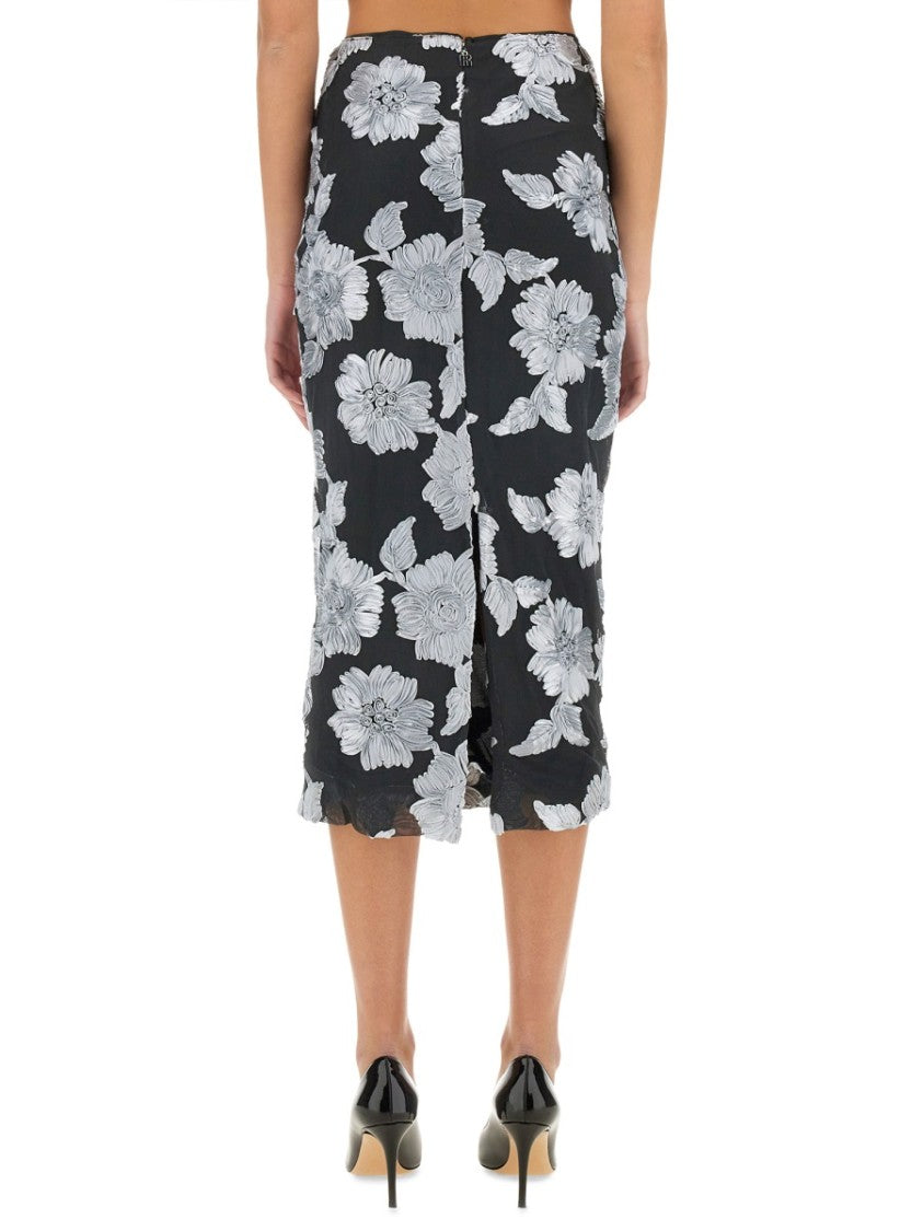 Rotate Floral Print Pencil Skirt