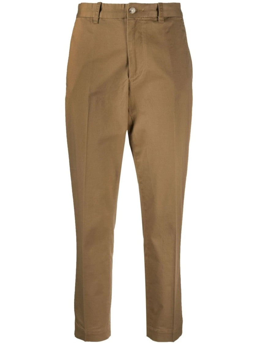 Polo Ralph Lauren Ankle-Length Flat Front Trousers With Classic Fit
