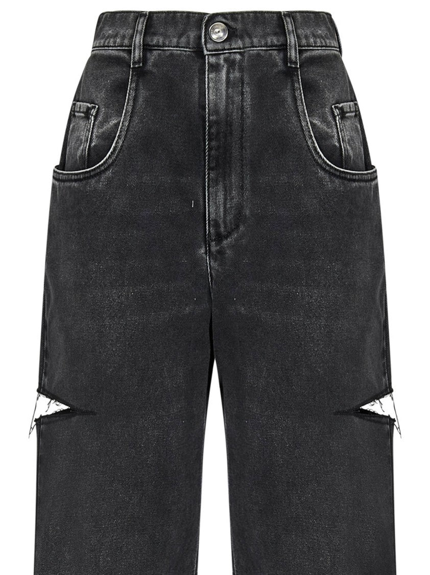 Maison Margiela Loose-Fit Jeans With Stylish Slash Detailing