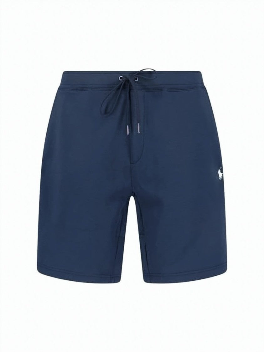 Polo Ralph Lauren Blue Drawstring Shorts With Embroidered Logo