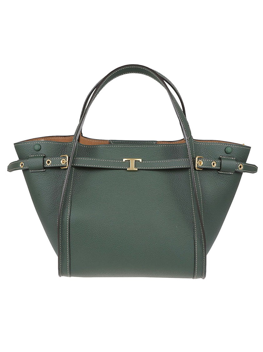 Tod's Structured Calfskin Shopping Bag