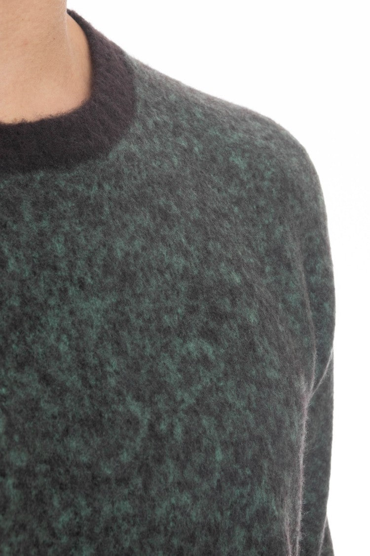 Drumohr Brushed Wool Crewneck Sweater