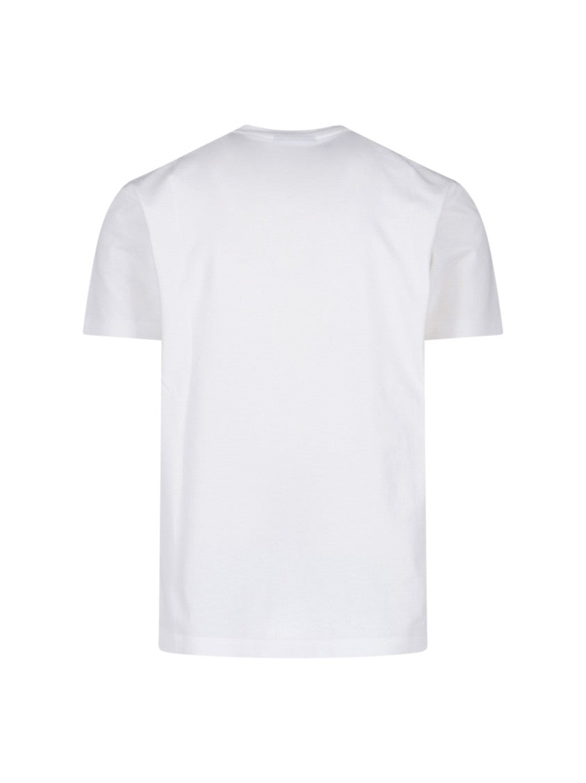 Dsquared2 Contrast Logo Cotton T-Shirt With Classic Crew Neckline