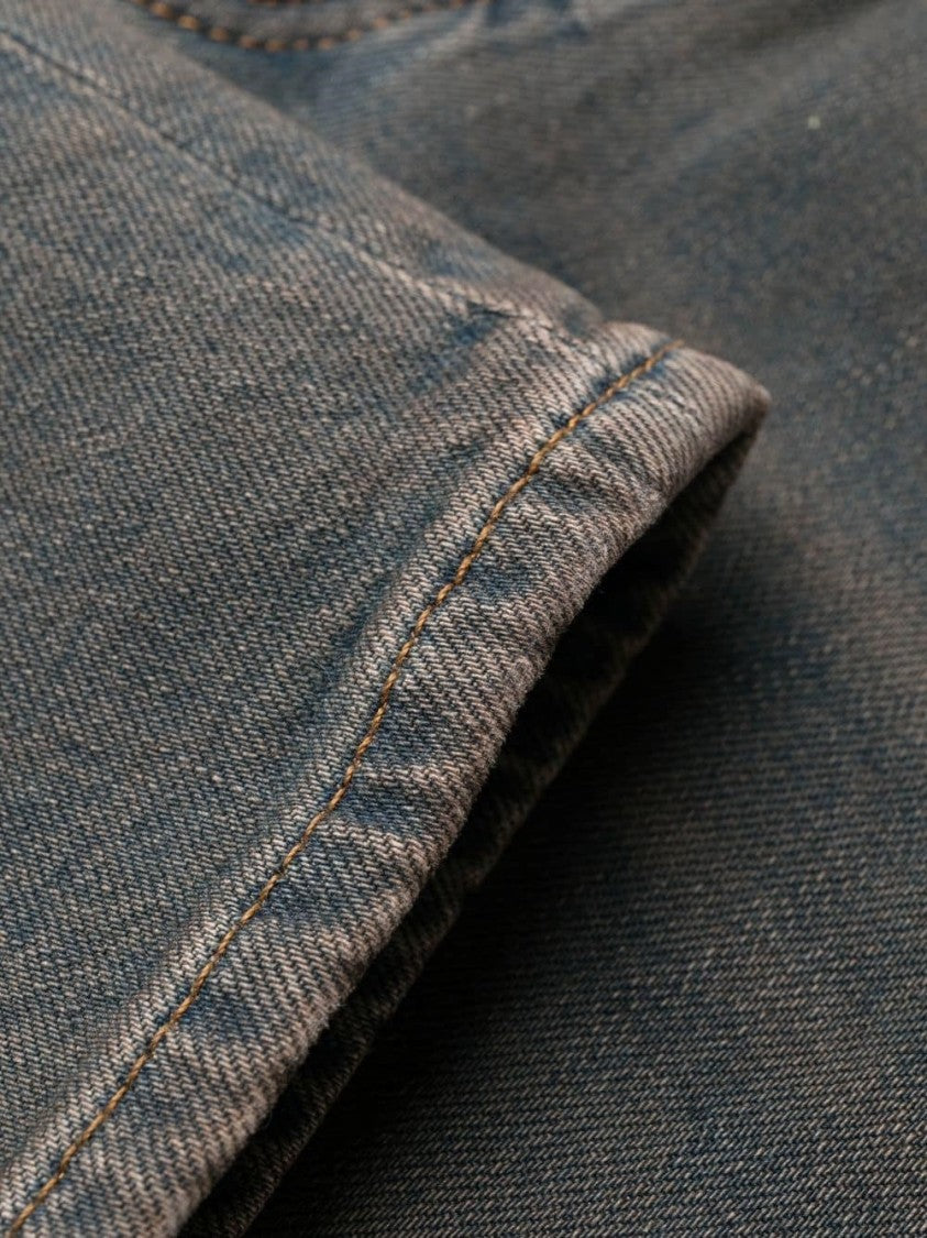 Balmain 6 Pkt Slim Dirty Blue Pants