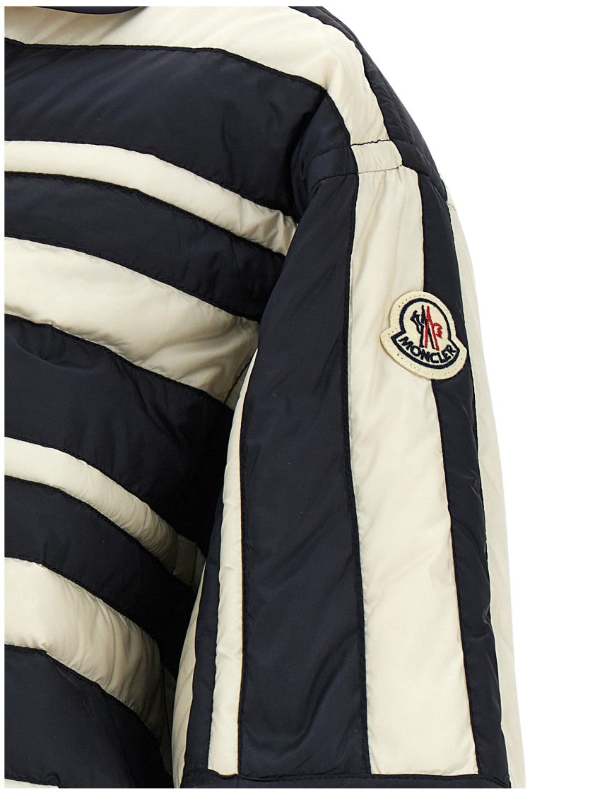 Moncler Comfort Fit Striped Shirt In Technical Fabric