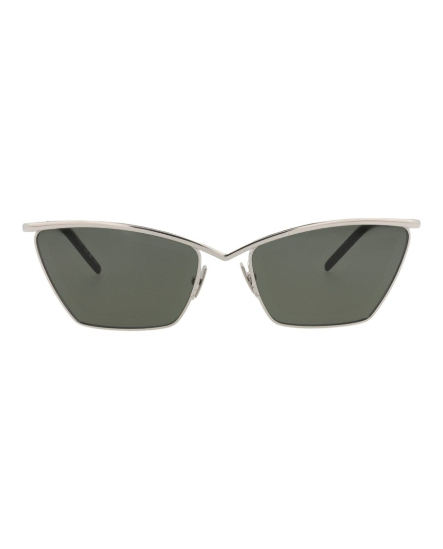 Saint Laurent Cat Eye-Frame Metal Sunglasses