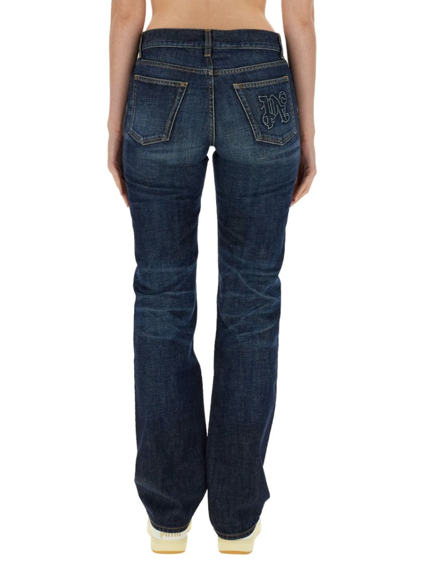 Palm Angels Straight Leg Jeans