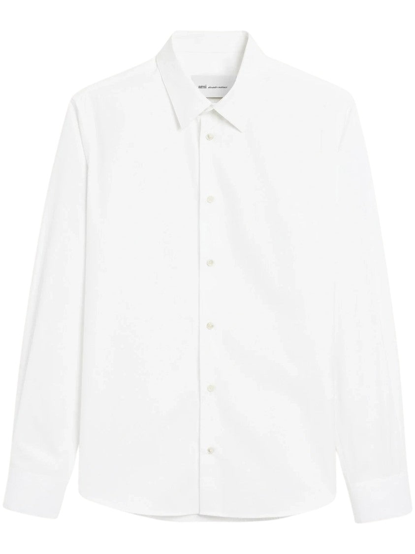 Ami Paris White Ami De Coeur Cotton Shirt
