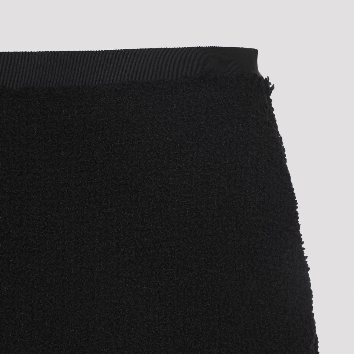 Lanvin Long Textured Wool Blend Skirt