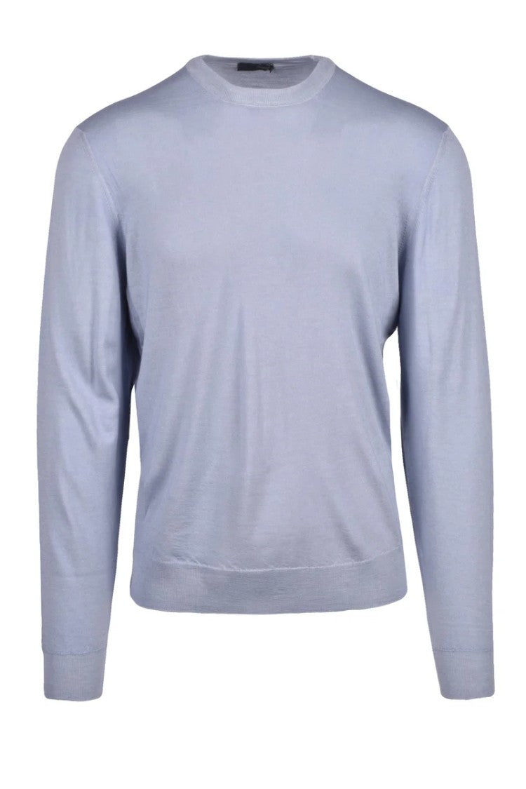 Drumohr Crew Neck Sweater - Light Blue
