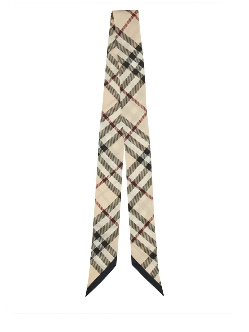 Burberry Classic Check Pattern Silk Scarf