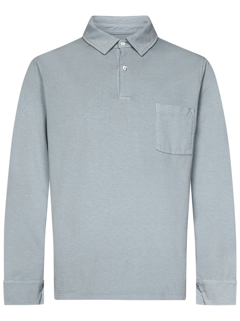 Fortela Grey Long-Sleeved Polo Shirt