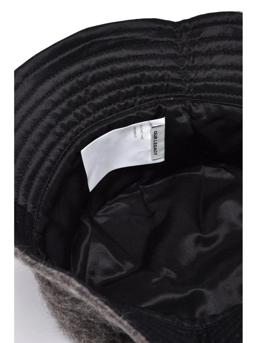 Our Legacy Grey Wool-Blend Bucket Hat