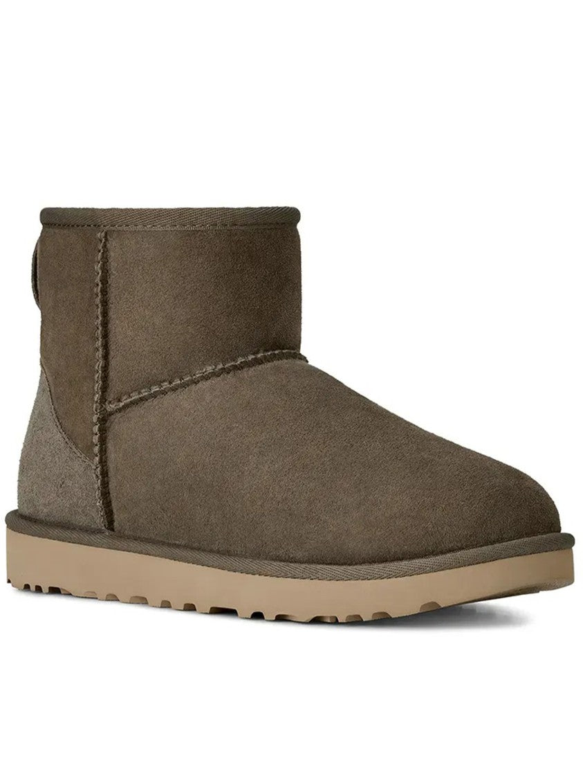 Ugg Brown Classic Mini Ii Suede Ballerinas
