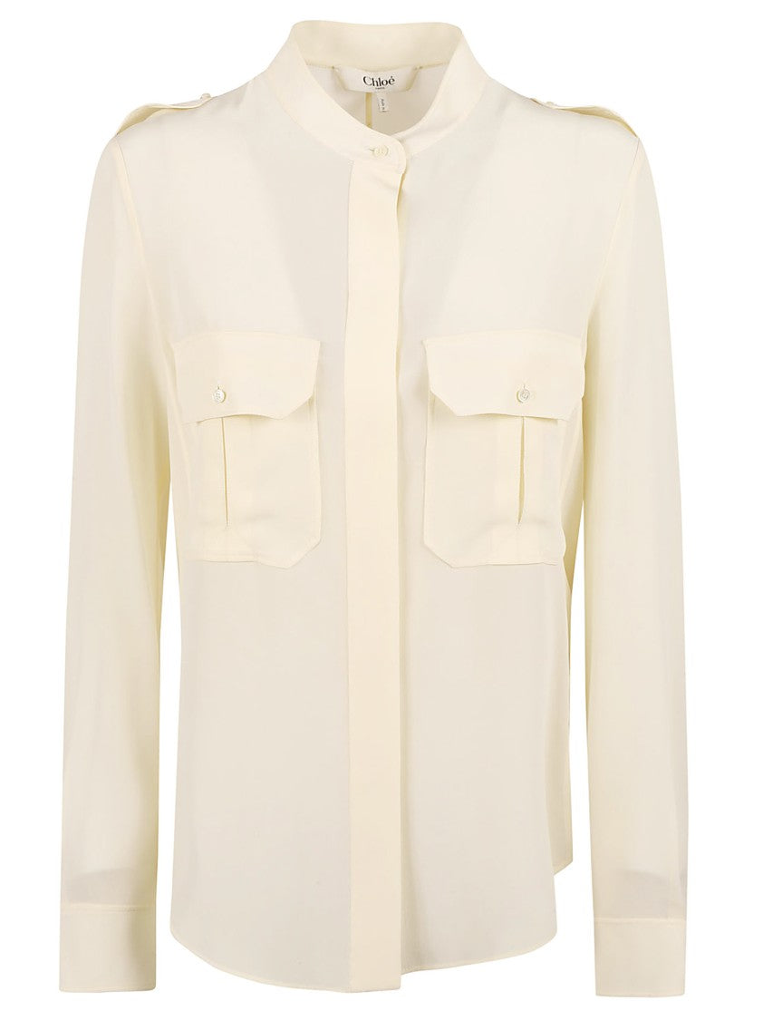 Chloé Silk Button-Down Shirt