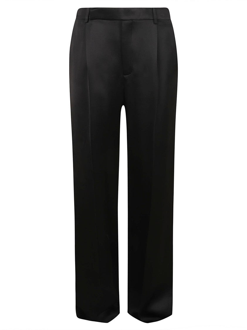 Saint Laurent Straight-Leg Trousers With Classic Waistband And Finish