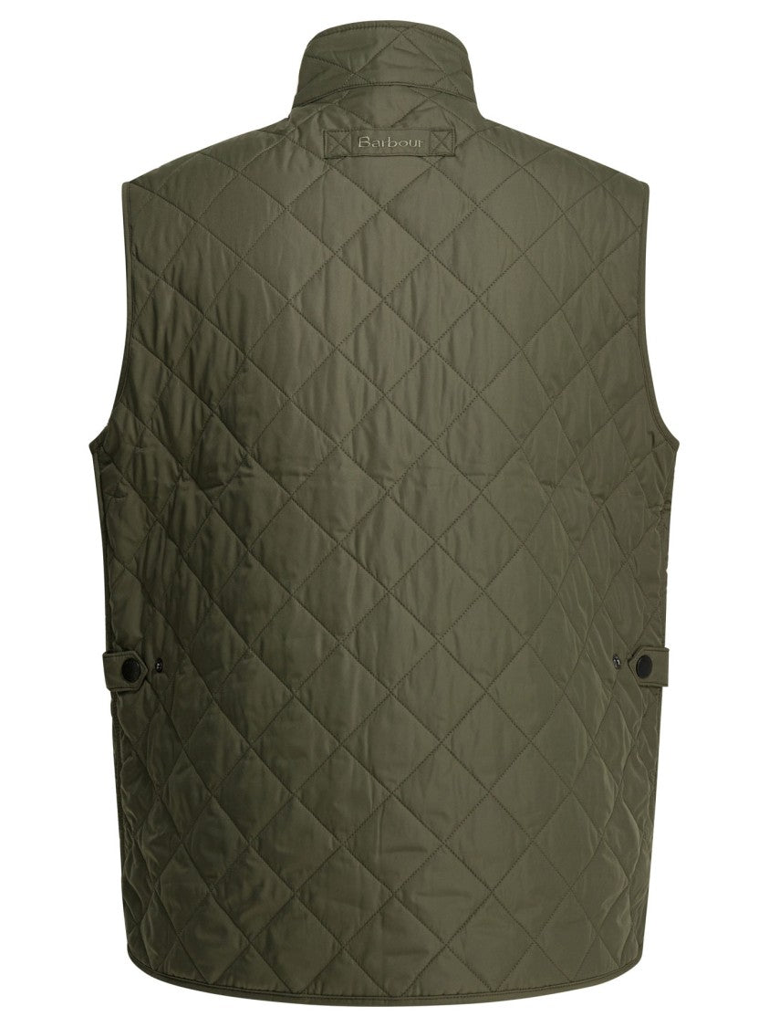 Barbour Lightweight Diamond-Quilted Sleeveless Jacket With Stand-Up Collar