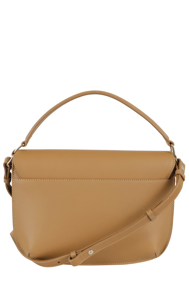 A.P.C. Beige Smooth Leather Shoulder Bag