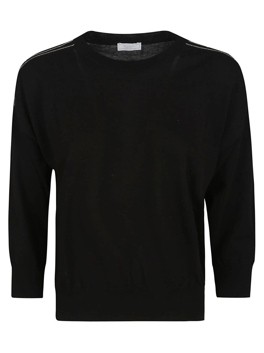 Peserico Pure Cotton Crepe Yarn Sweater