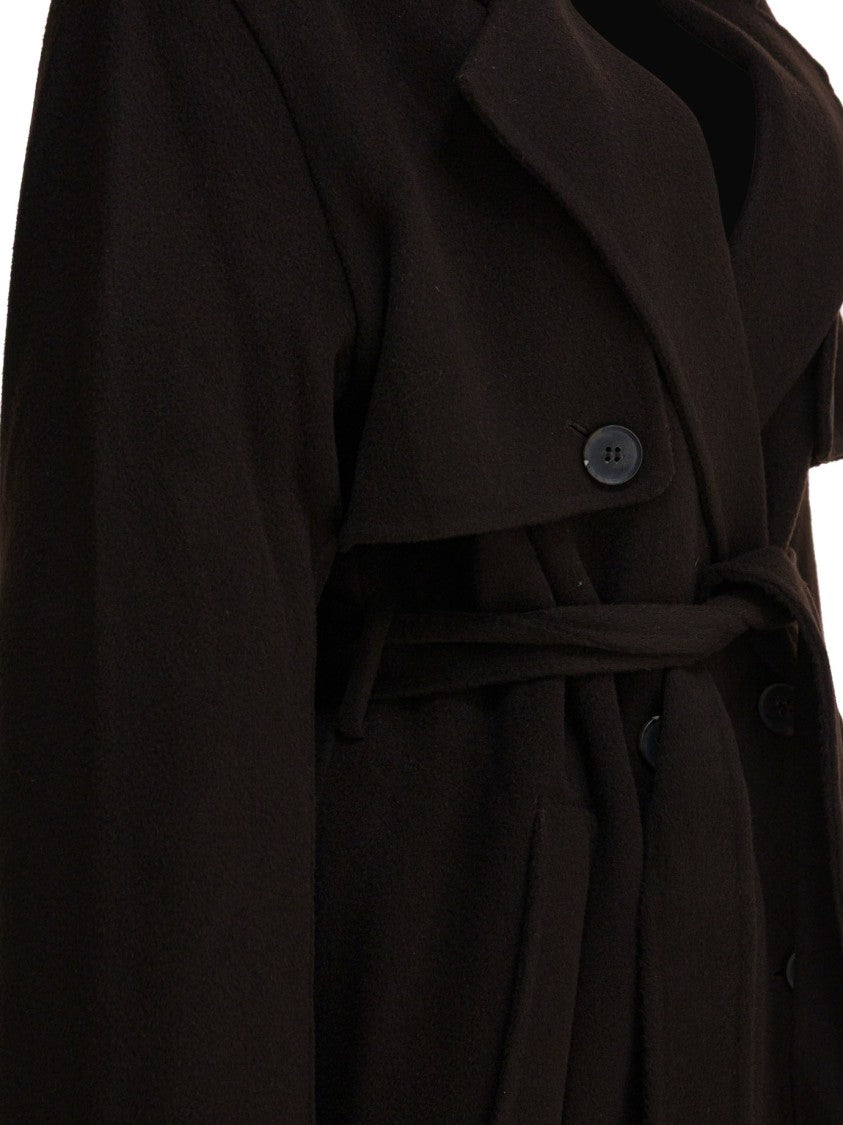 Ivy & Oak Double-Breasted Long Wool Coat