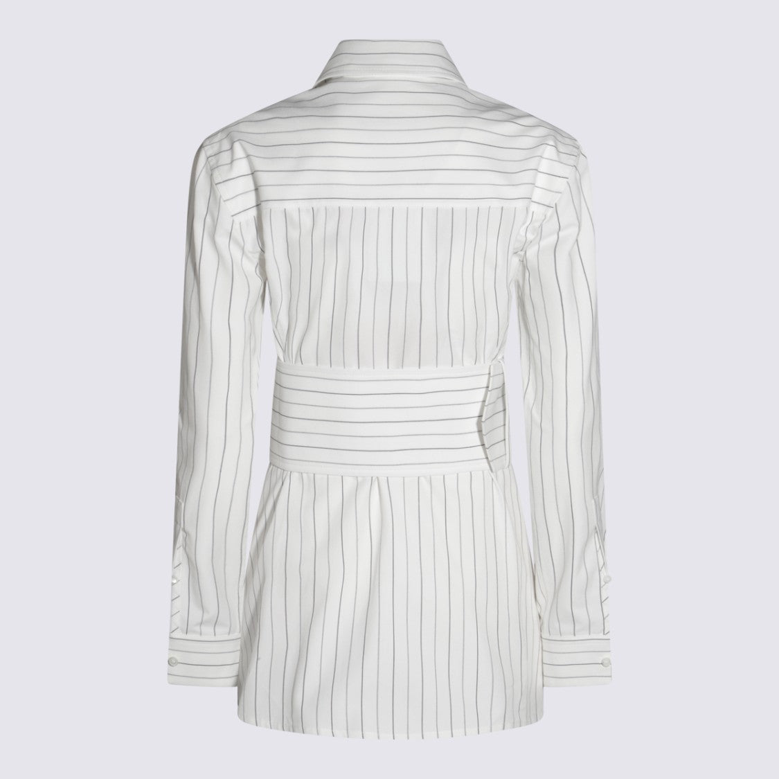 Burberry Long-Sleeved White Shirt With Classic Collar