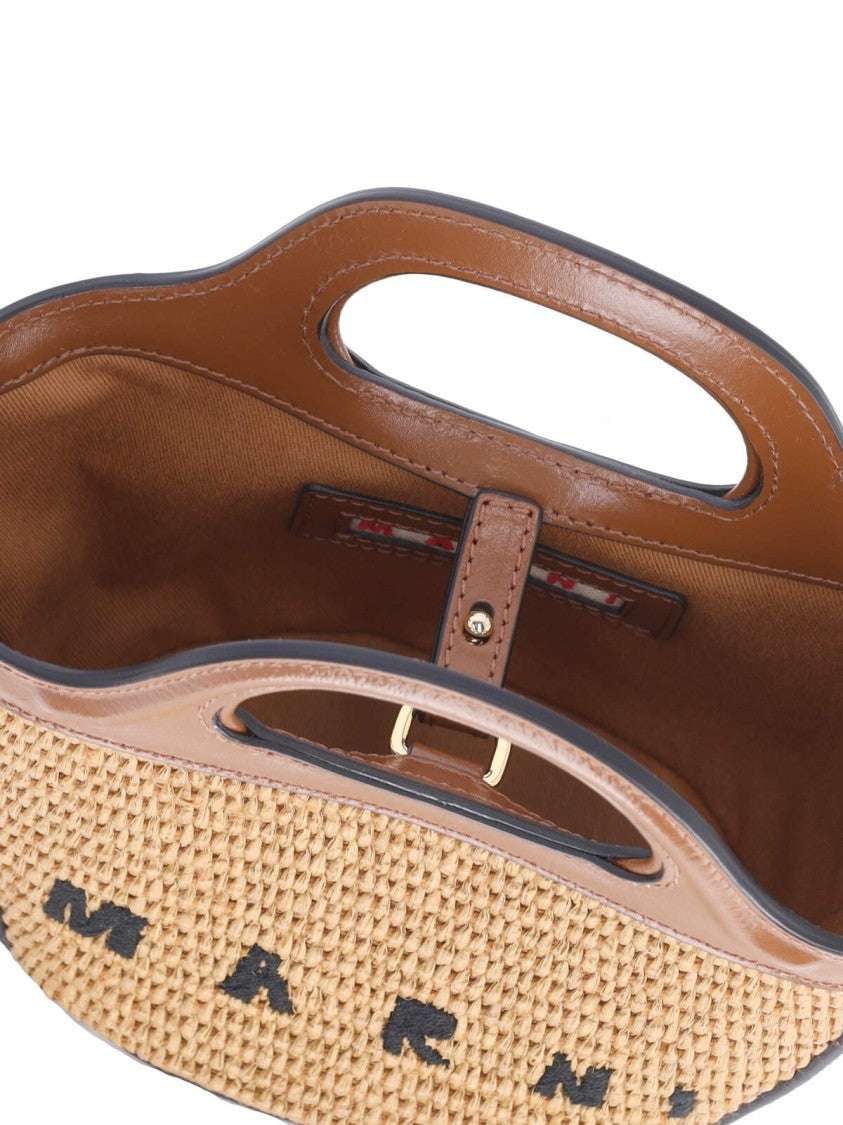 Marni "Tropicalia" Mini Bag, In Brown Leather