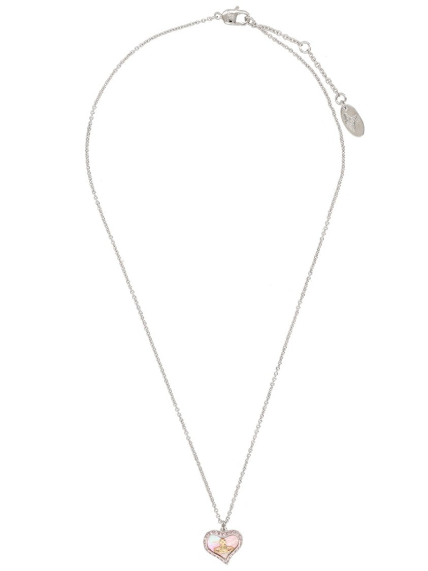 Vivienne Westwood Gold Petra Heart Pendant Necklace Jewelry