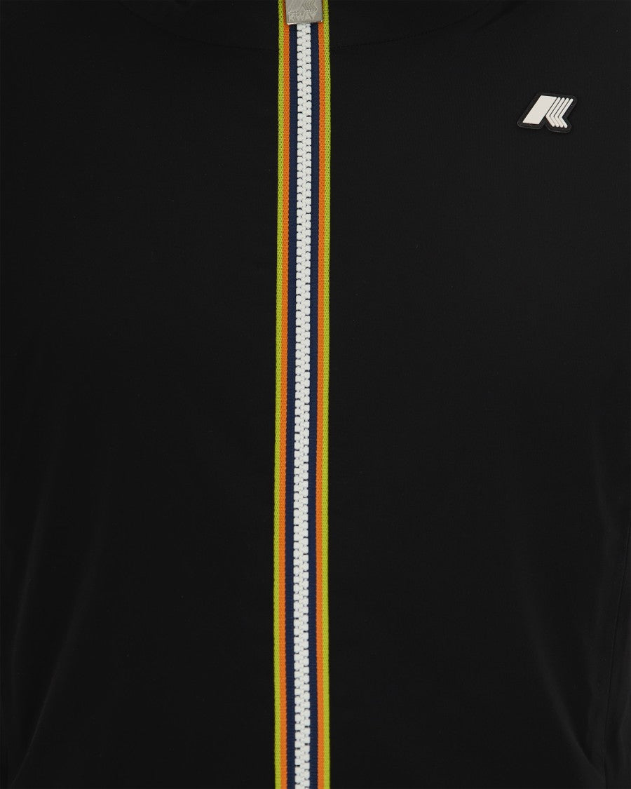 K-Way Lily St Warm Double Jacket In Black/Beige