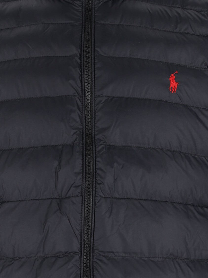 Polo Ralph Lauren Logo Zip Puffer Jacket – Black