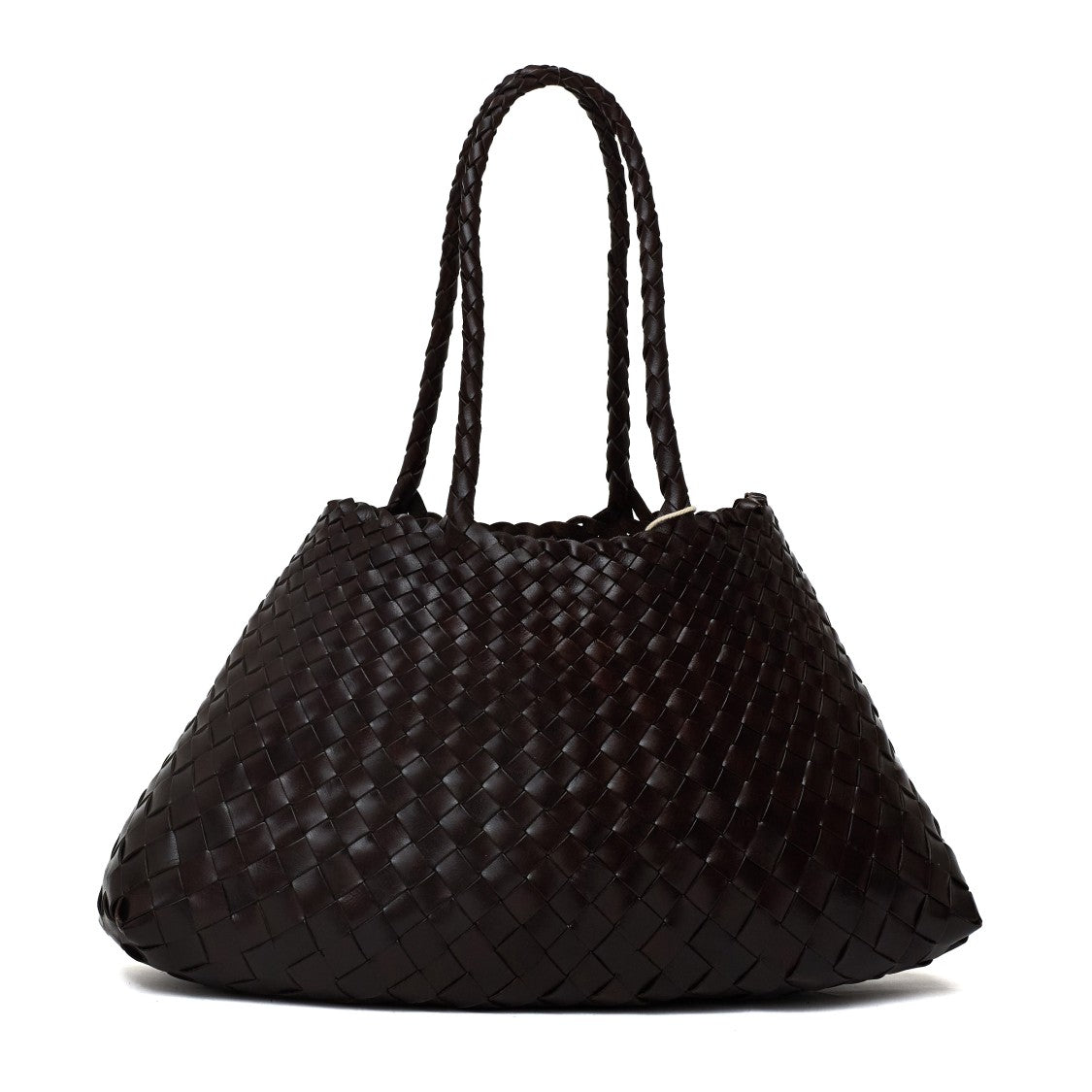 Dragon Diffusion Santa Croce Big Handwoven Tapered Buffalo Leather Tote Bag
