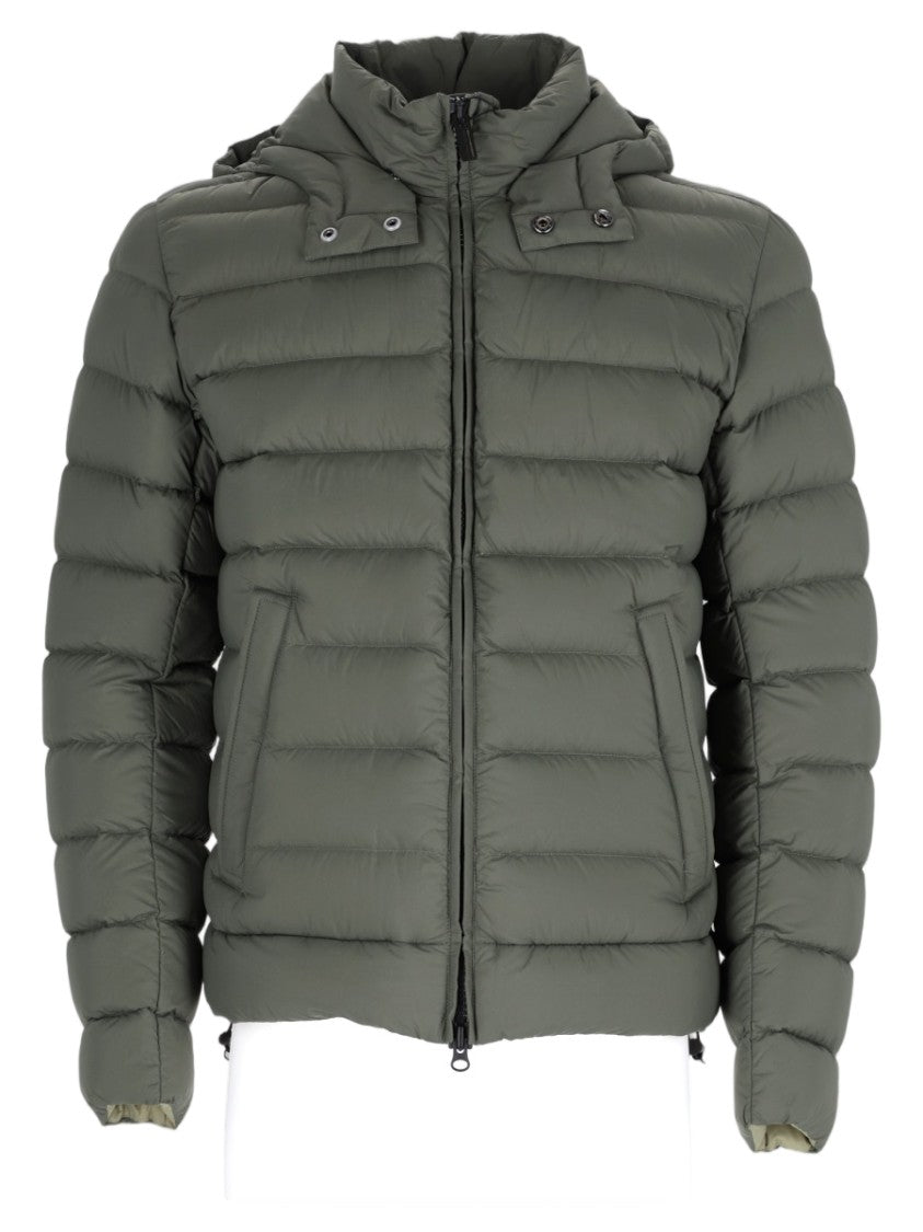Colmar Originals Green Quilted Hooded Snap-Button Padded Jacket