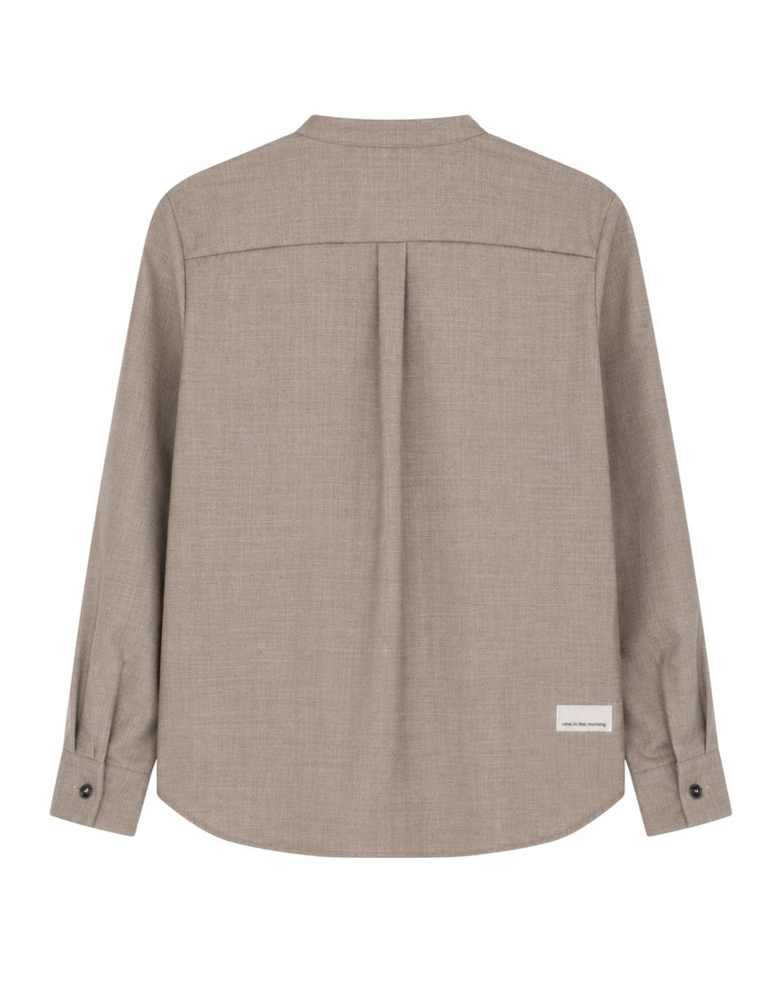 Nine In The Morning Orzo Long-Sleeved Wool Shirt