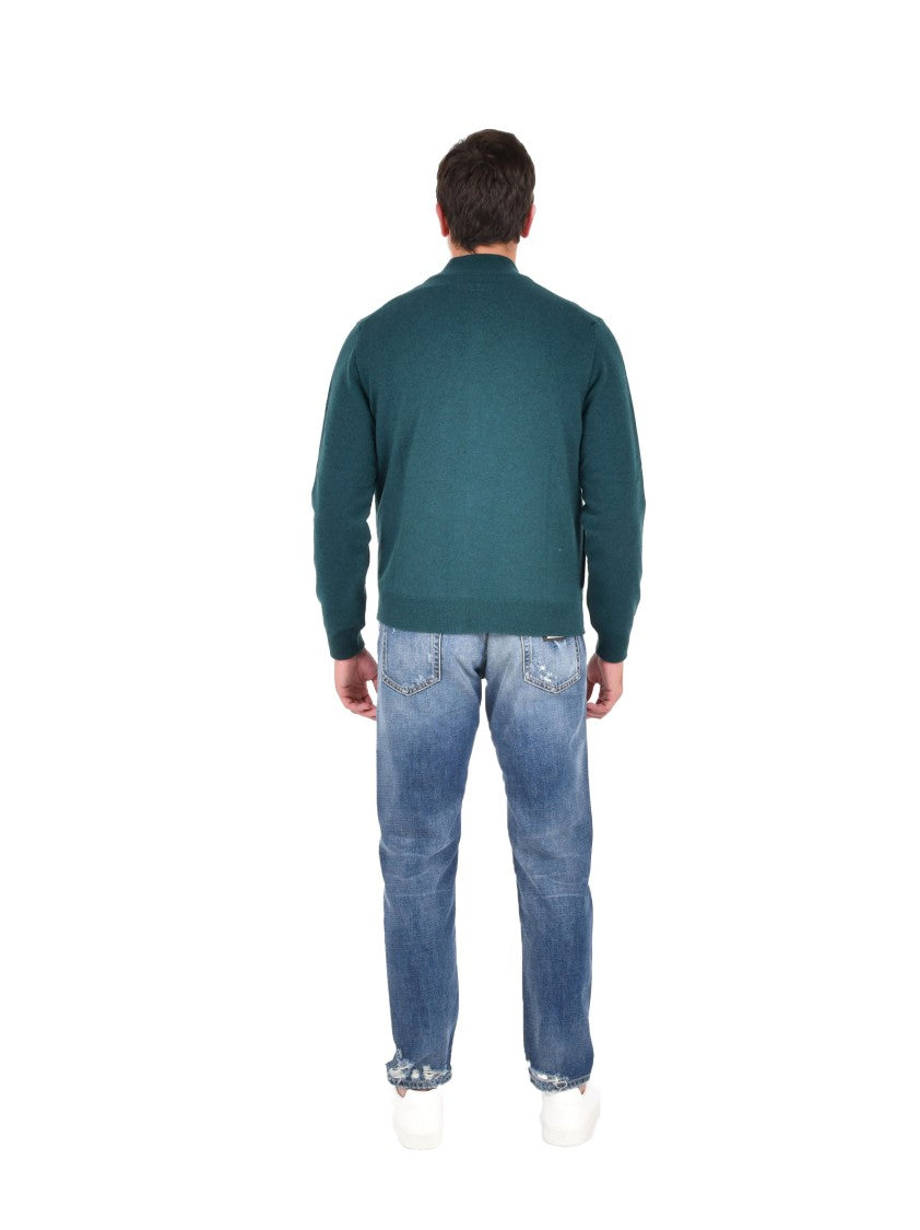Drumohr Reversible Cashmere Jacket With Razor Blade Pattern