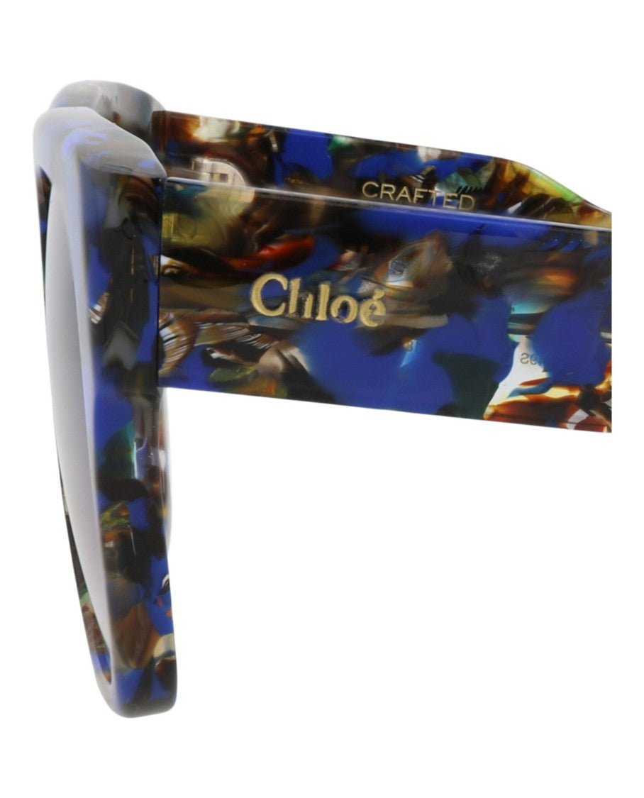 Chloé Square-Frame Sunglasses In Vibrant Tortoiseshell Design