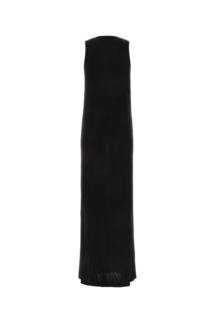 Saint Laurent Black Viscose Long Dress