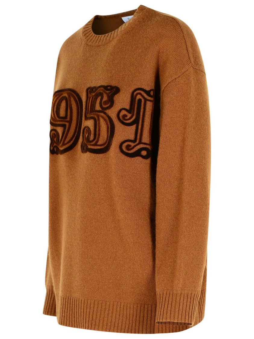 Max Mara Wool And Cashmere Leather Sweater