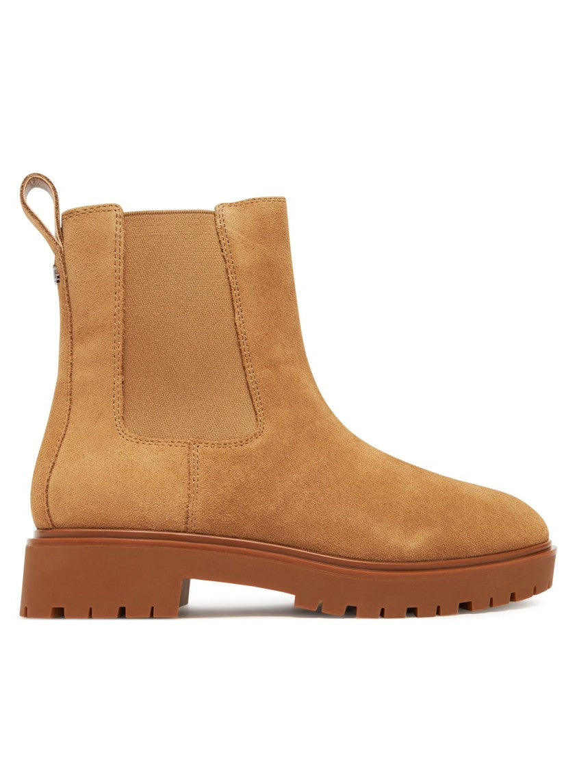 Lauren Ralph Lauren Effortlessly Chic Camel Suede Ankle Boots
