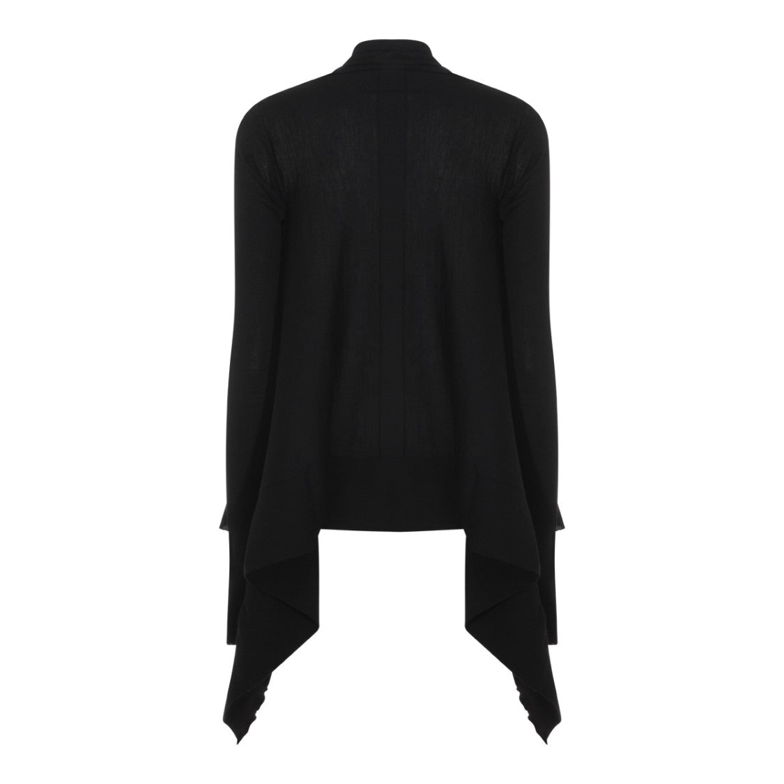 Rick Owens Open Front Black Wool Knitwear