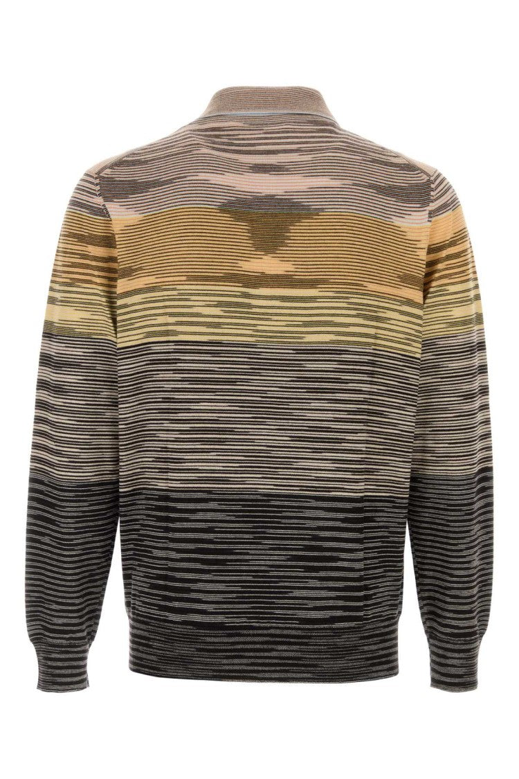 Missoni Embroidered Wool Polo Shirt