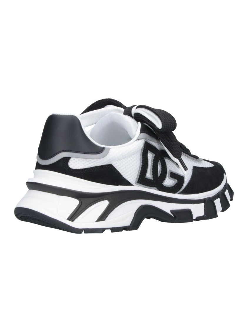 Dolce & Gabbana White Dg Country Road Leather Sneakers