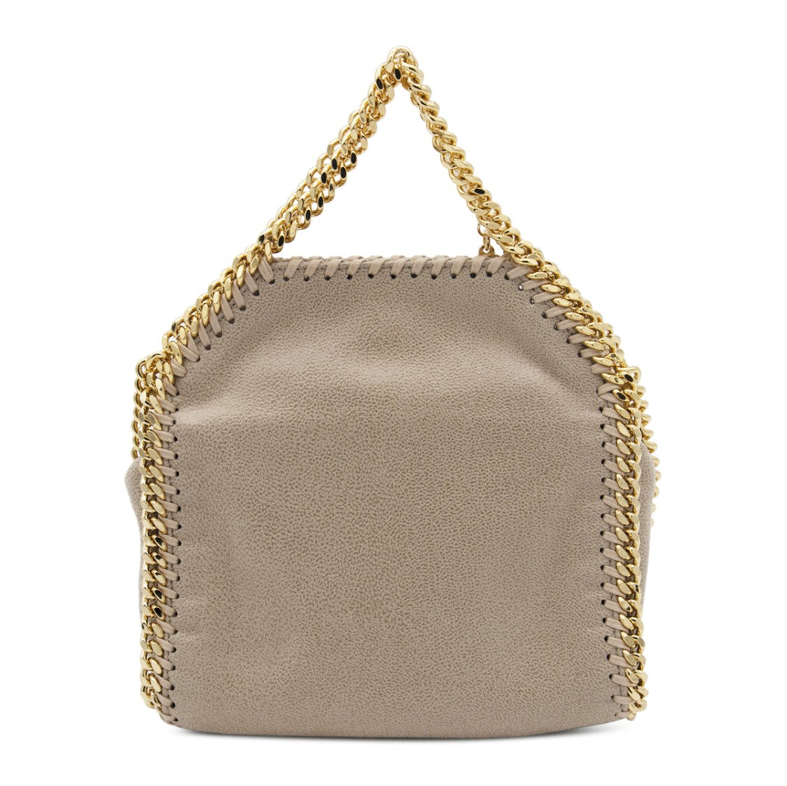 Stella Mccartney Soft-Textured Handbag With Gold-Tone Chain Accents
