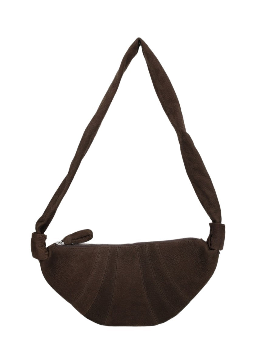 Lemaire Brown Crescent-Shaped Calf Leather Shoulder Bag