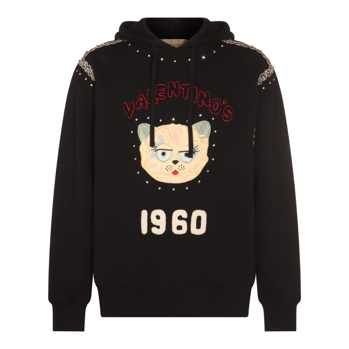 Valentino Black Cotton Sweatshirt