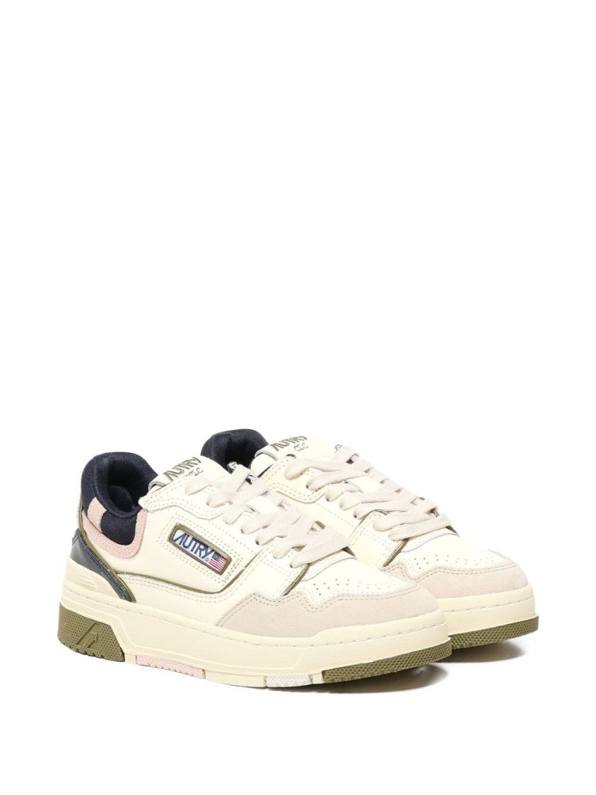 Autry Low Profile Multicolour Sneakers With Suede Inserts