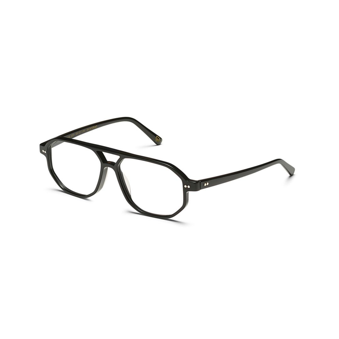 Moscot Or-Gaz-O Gazeektal Geometric Black Acetate Eyeglasses