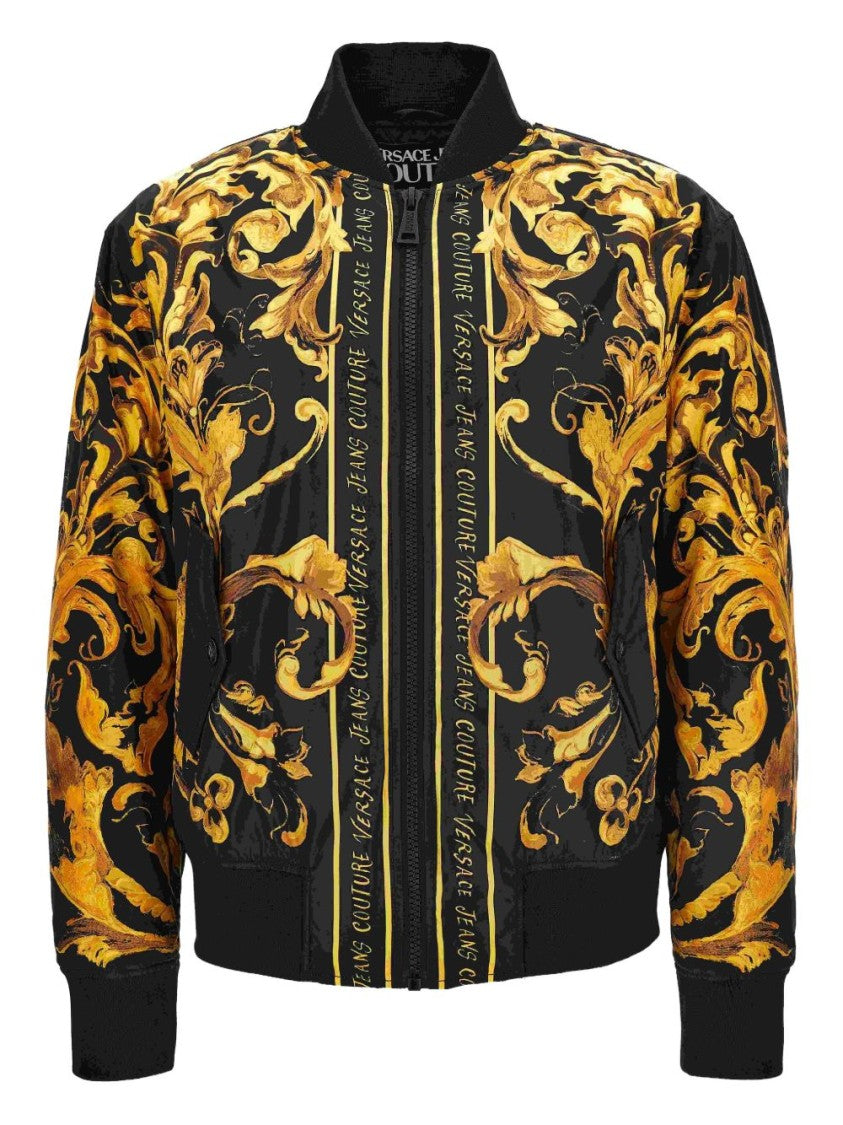 Versace Jeans Couture Baroque Printed Bomber Jacket