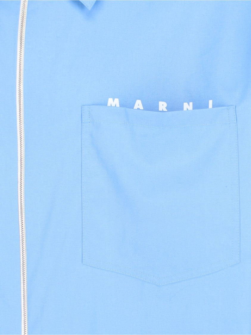 Marni Logo Shirt – Light Blue